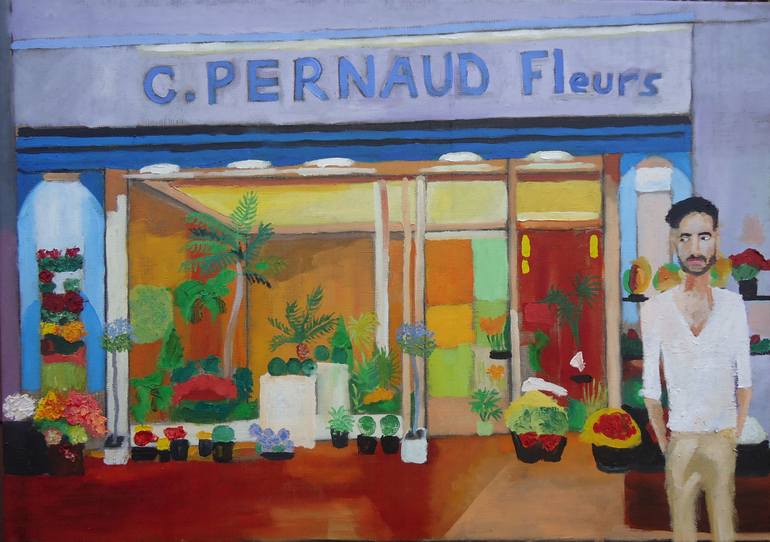 Flower Shop Painting By Henry Beer Saatchi Art