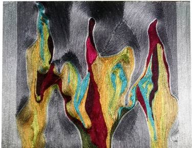 Print of Abstract Women Mixed Media by Korede Ojelade