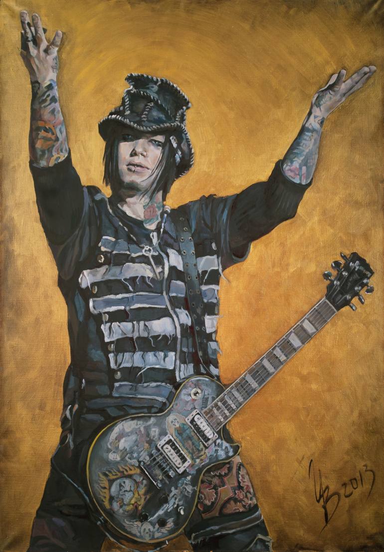 Dj Ashba Painting By Inna Volvak Saatchi Art