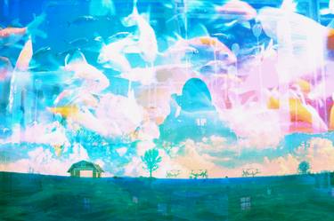 Original Impressionism Landscape Mixed Media by HAZZI Eunjeong