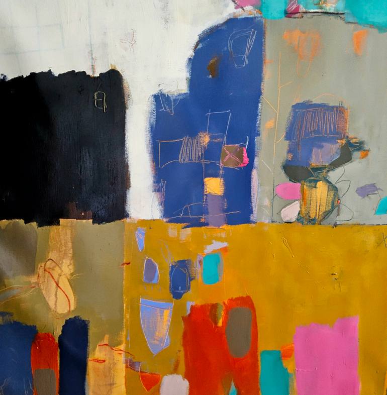 Original Abstract Expressionism Abstract Painting by Matteo Cassina
