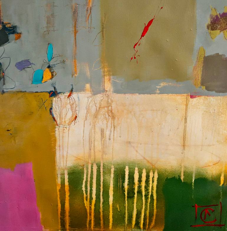 Original Abstract Expressionism Abstract Painting by Matteo Cassina
