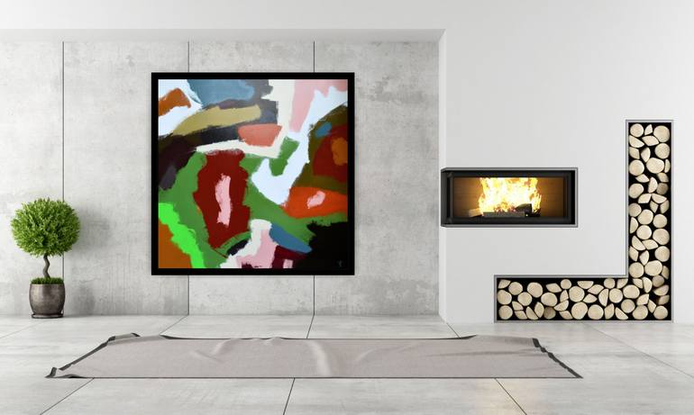 Original Abstract Painting by Matteo Cassina