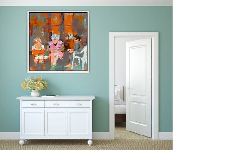 Original Figurative Abstract Painting by Matteo Cassina