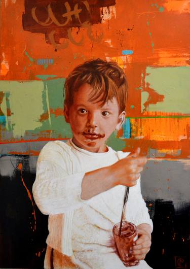Print of Figurative Children Paintings by Matteo Cassina