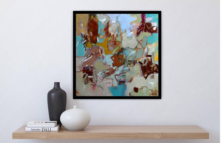 Original Abstract Expressionism Abstract Painting by Matteo Cassina