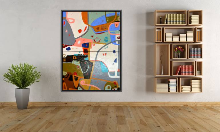 Original Abstract Painting by Matteo Cassina