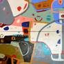 Diptych acrylic on canvas 140x100x3,5 cm

Materials: tela belle arti maxi  100x70x3,5cm (2), liquitex professional heavy body, liquitex professional soft body acrylic, polycolor maimeri acrylic, louvre acrylic.
Borders are painted, signed on the front.
A final glossy varnish is applied.