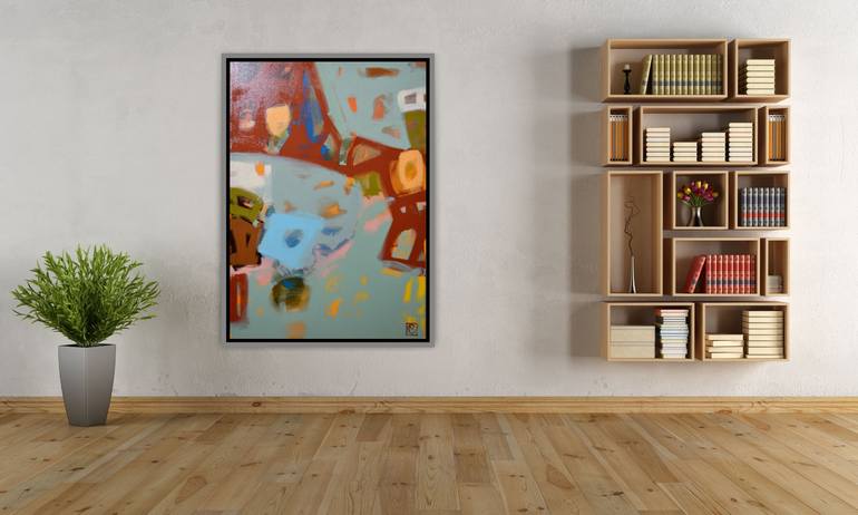 Original Abstract Expressionism Abstract Painting by Matteo Cassina