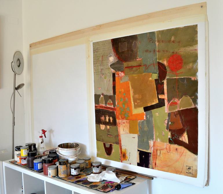 Original Abstract Painting by Matteo Cassina