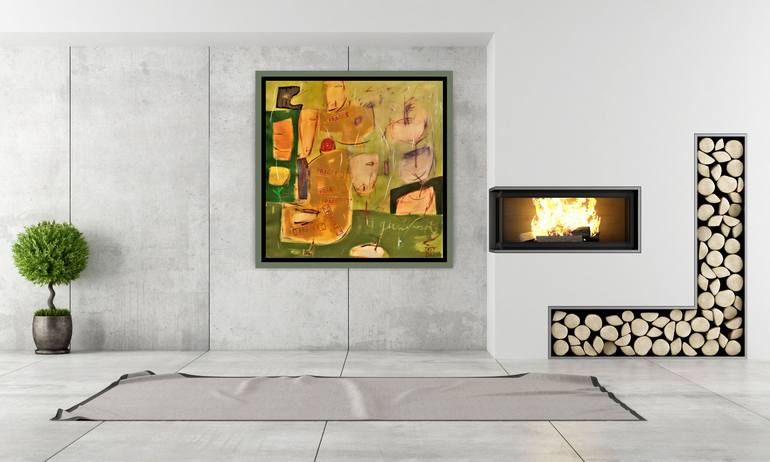 Original Abstract Expressionism Abstract Painting by Matteo Cassina