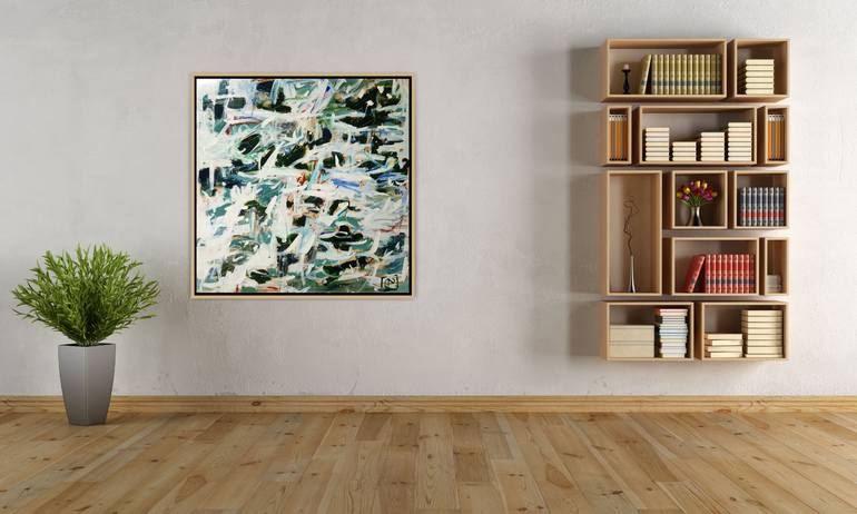 Original Abstract Expressionism Abstract Painting by Matteo Cassina