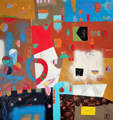 Original Abstract Paintings by Matteo Cassina