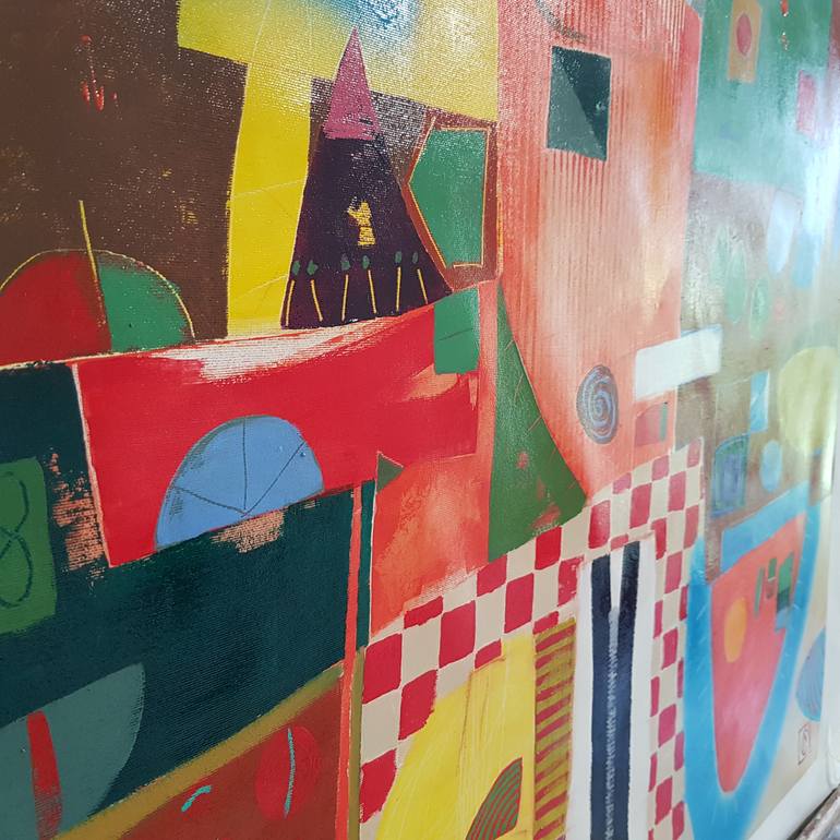 Original Abstract Expressionism Abstract Painting by Matteo Cassina