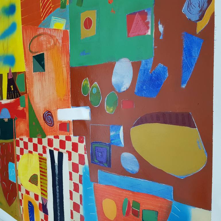 Original Abstract Expressionism Abstract Painting by Matteo Cassina