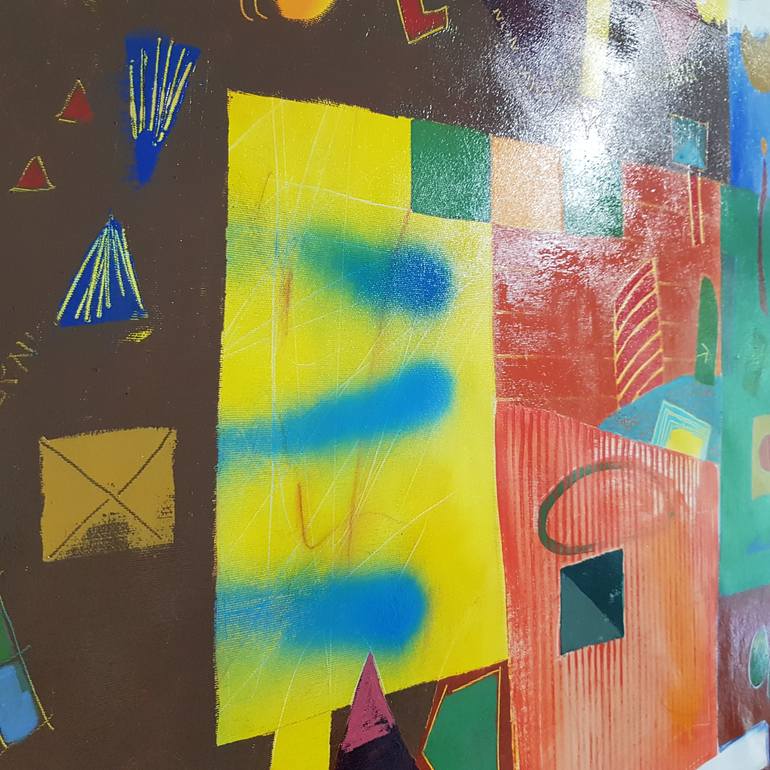 Original Abstract Expressionism Abstract Painting by Matteo Cassina