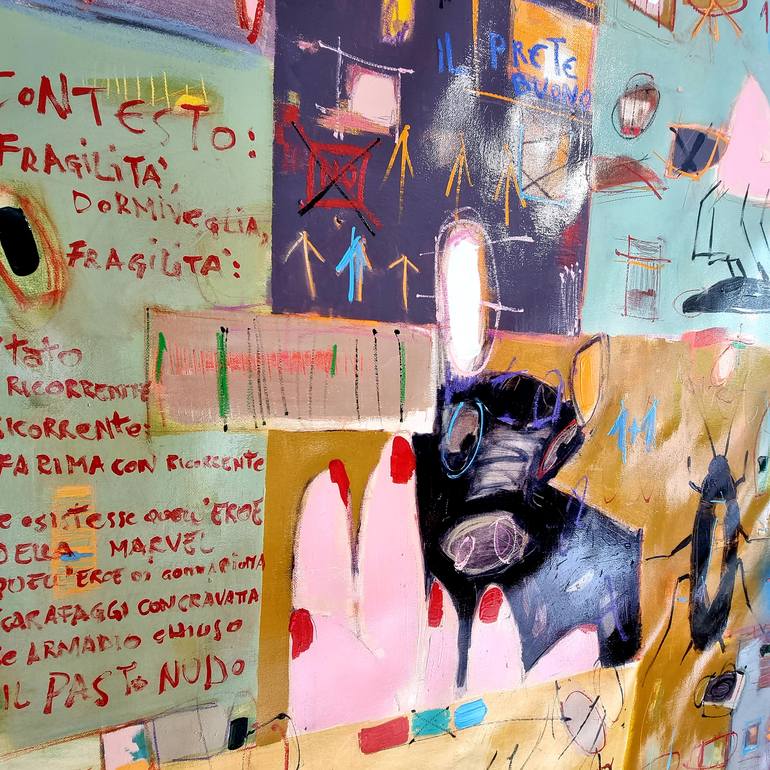 Original Abstract Expressionism Abstract Painting by Matteo Cassina