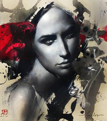Print of Figurative Portrait Paintings by Milan Andov
