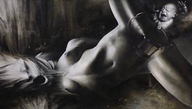 Print of Surrealism Erotic Paintings by Milan Andov