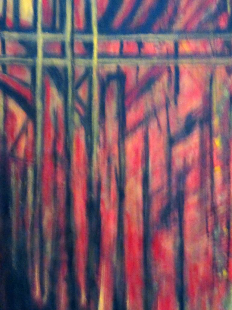 Original Abstract Expressionism Abstract Painting by Marianne  Charlotte Mylonas-Svikovsky