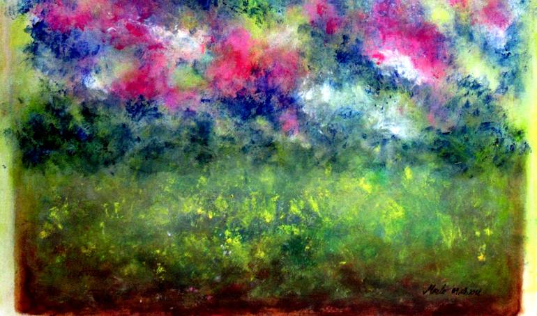 Original Expressionism Floral Painting by Marianne  Charlotte Mylonas-Svikovsky