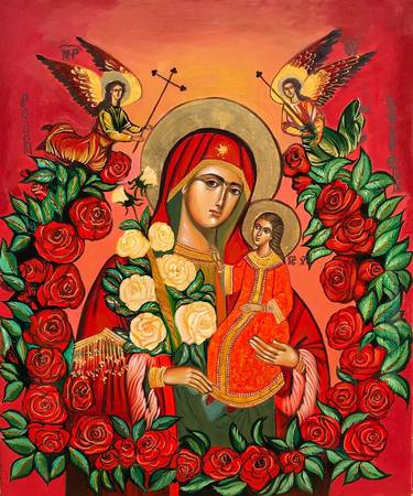 Print of Religious Paintings by Eleni Papapetrou