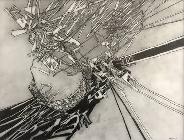 Original Abstract Expressionism Architecture Drawings by Anthony Viscardi