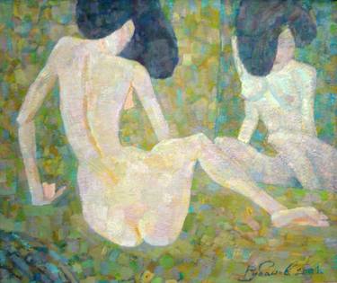 Original Impressionism Erotic Paintings by Alexey Rubanov