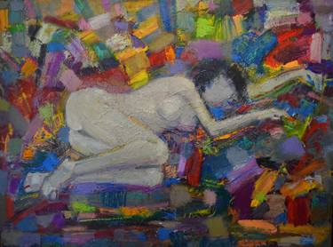 Print of Abstract Expressionism Erotic Paintings by Alexey Rubanov