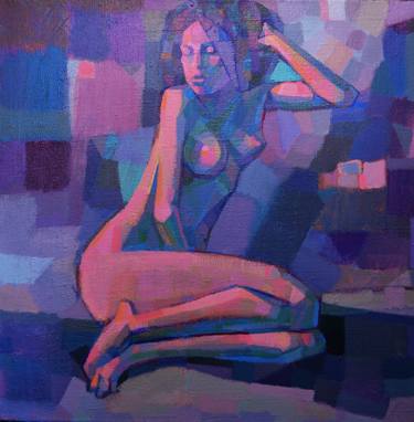 Print of Cubism Nude Paintings by Alexey Rubanov