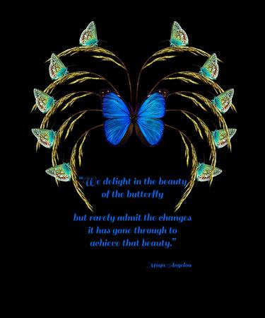 Butterflies With Maya Angelou Quote thumb