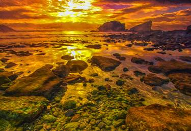 Print of Fine Art Seascape Photography by Lloyd Goldstein