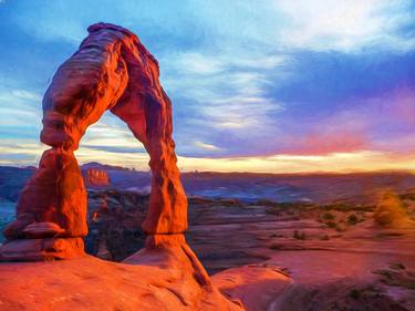 Delicate Arch At Sunset thumb