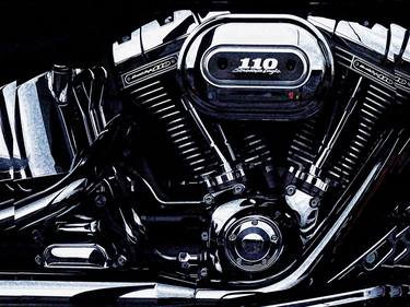 Original Photorealism Motorcycle Photography by Lloyd Goldstein