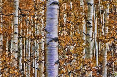 Aspen Trees In Autumn thumb