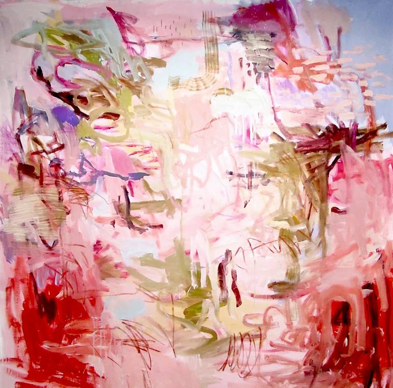 Original Fine Art Abstract Painting by Jolina Anthony