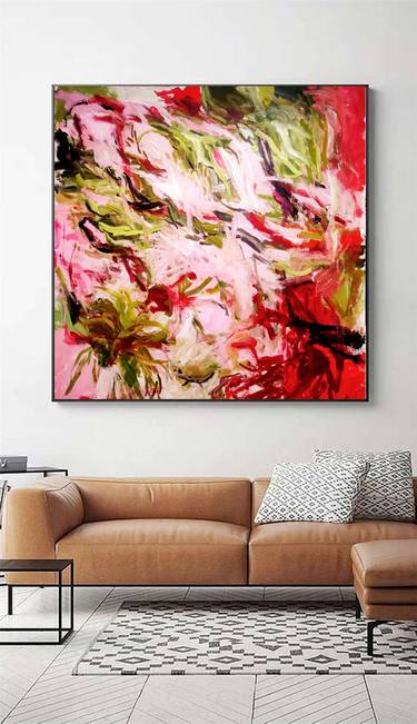 Original Fine Art Abstract Paintings by Jolina Anthony