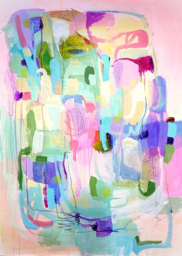 Original Fine Art Abstract Paintings by Jolina Anthony