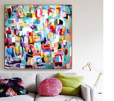 Original Contemporary Abstract Paintings by Jolina Anthony