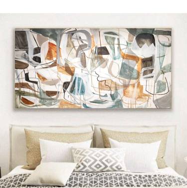 Original Fine Art Abstract Paintings by Jolina Anthony