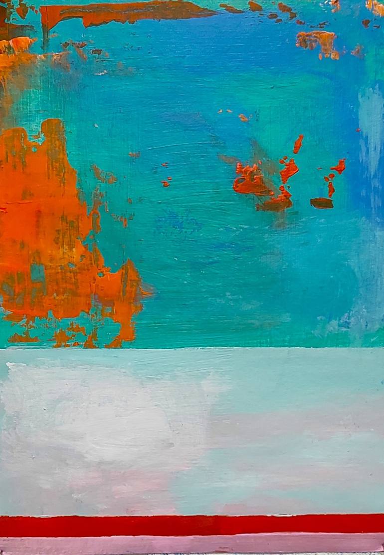 Original Fine Art Abstract Painting by Jolina Anthony