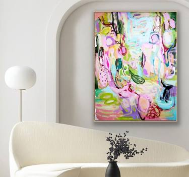 Original Contemporary Abstract Paintings by Jolina Anthony