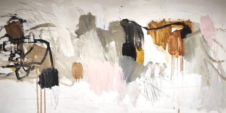 Original Fine Art Abstract Painting by Jolina Anthony