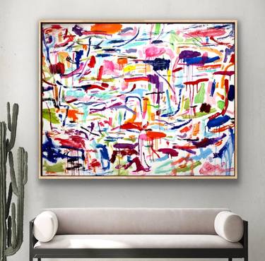 Original Contemporary Abstract Paintings by Jolina Anthony