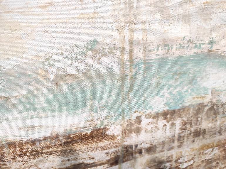 Original Abstract Beach Painting by Jolina Anthony