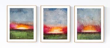 Original Abstract Landscape Paintings by Jolina Anthony