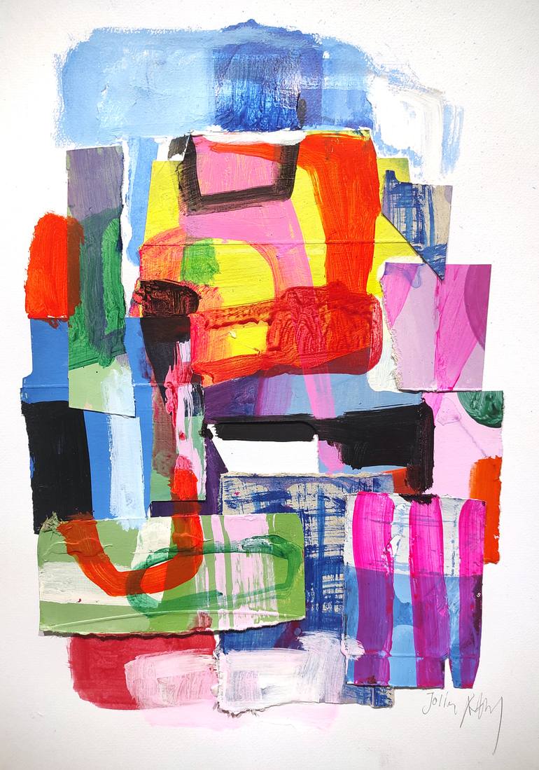 Original Fine Art Abstract Painting by Jolina Anthony