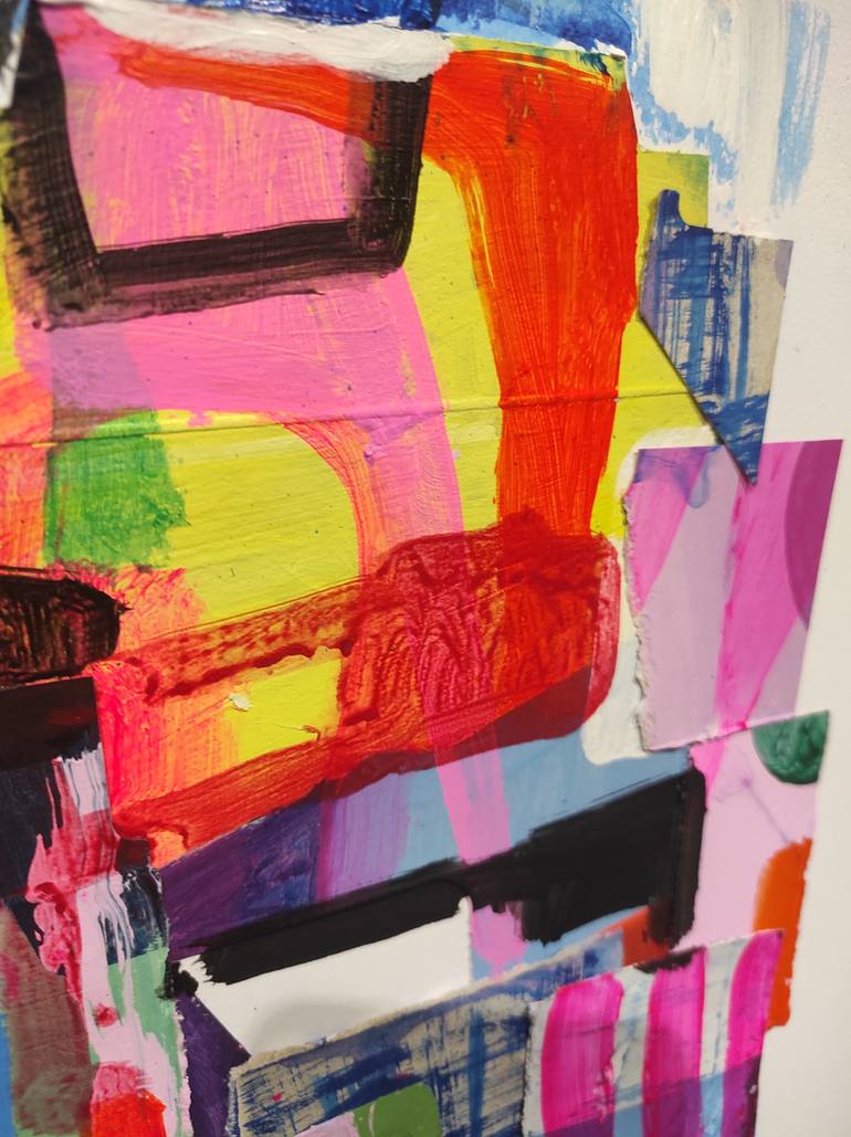 Original Fine Art Abstract Painting by Jolina Anthony