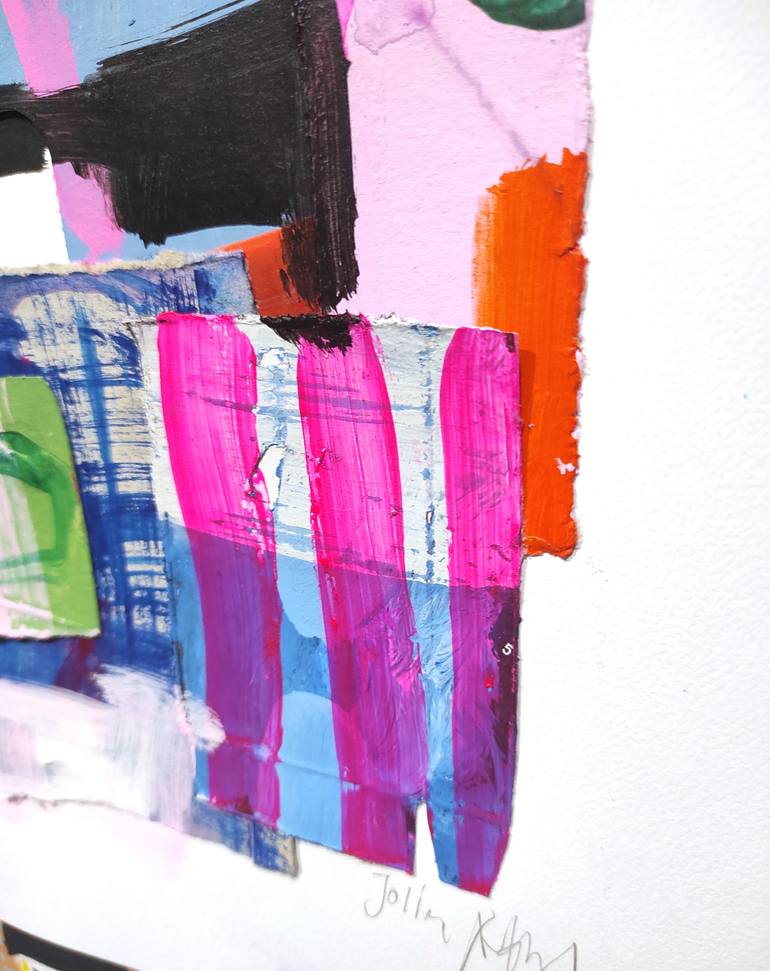 Original Fine Art Abstract Painting by Jolina Anthony