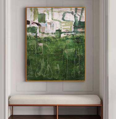 Original Fine Art Abstract Paintings by Jolina Anthony